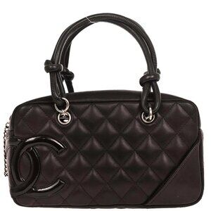 Chanel Brown Calfskin Cambon Ligne Bowling Bag